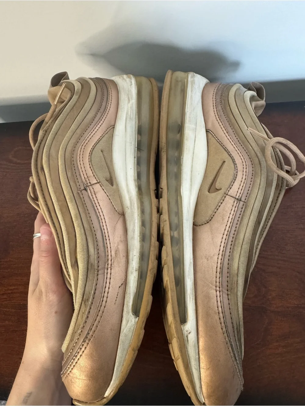 Nike Air Max 97 Ultra '17 Metallic Bronze Sneakers Women’s Size 9.5